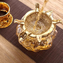 Load image into Gallery viewer, Pure Copper Spiritual Turtle Tea Leak Tea Tray Holder Tea Brewing Strainer Tea Strainer
