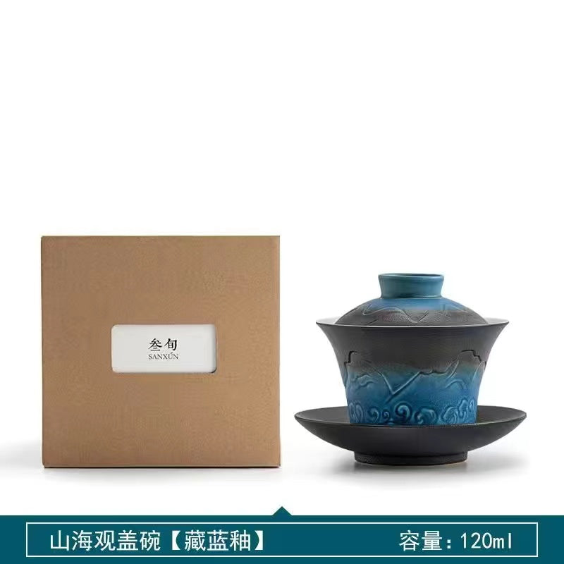 Handmade Covered Bowl by Shanhai Guan