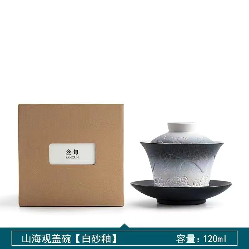 Handmade Covered Bowl by Shanhai Guan