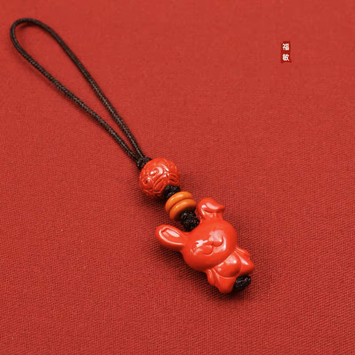 Cinnabar Chinese zodiac pendant small pendant to ensure peace