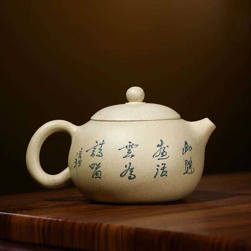 Yixing Pure Handmade Teapot Landscape Xishi Teapot