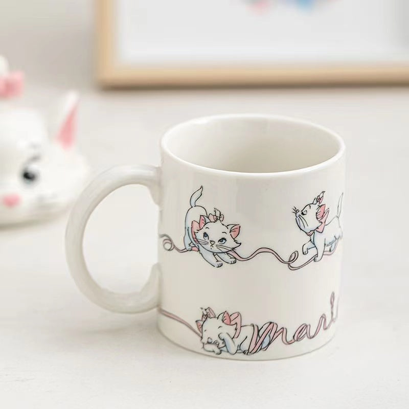 Cute cartoon cat mug creative ceramic mug