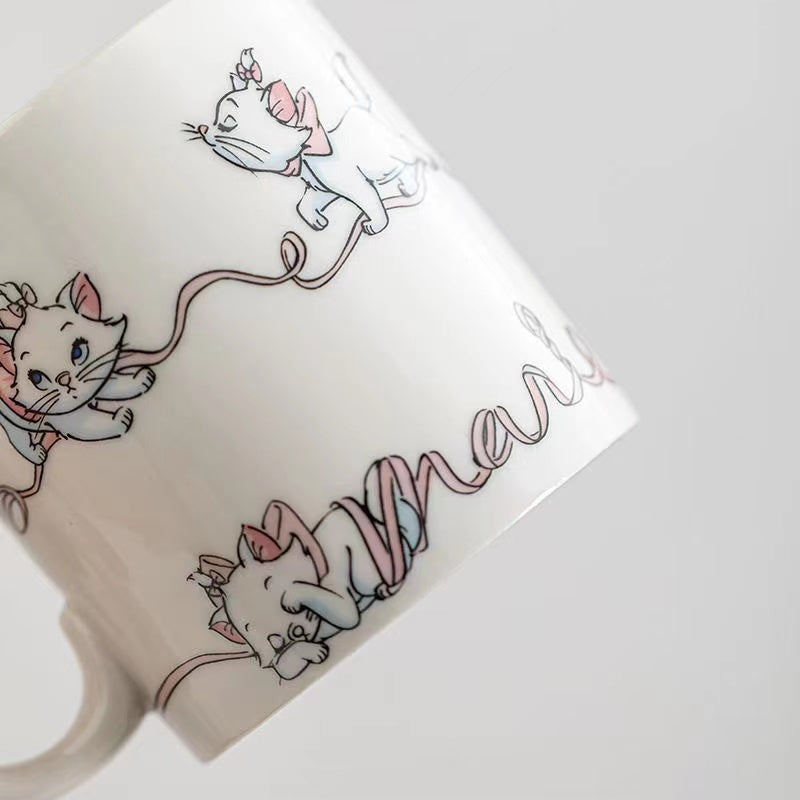 Cute cartoon cat mug creative ceramic mug