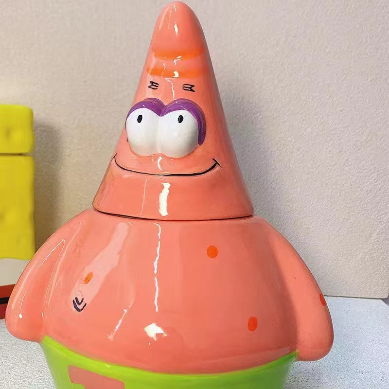 Ceramic storage jar cookie jar SpongeBob SquarePants Patrick Star storage jar