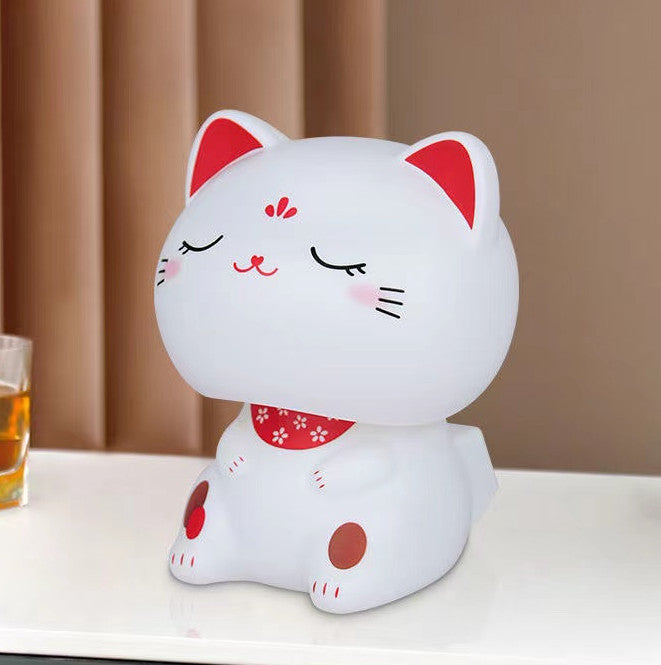 Solar cat nodding head doll cute cat ornaments