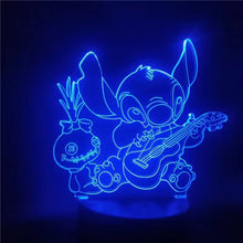 Load image into Gallery viewer, Star Baby Stitch remote control cartoon 3d night light
