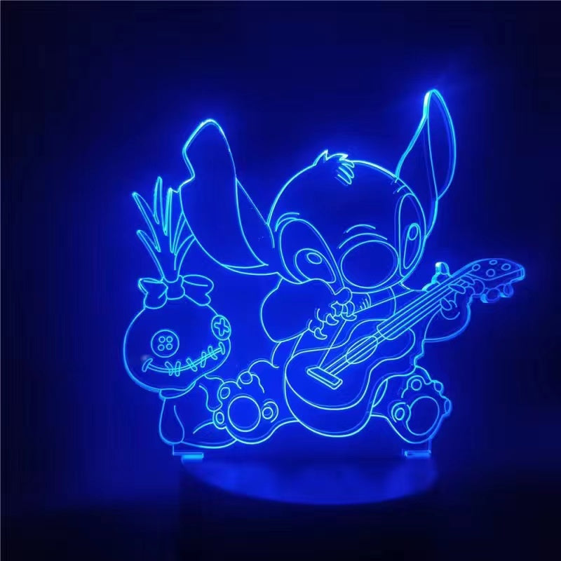 Star Baby Stitch remote control cartoon 3d night light