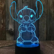 Load image into Gallery viewer, Star Baby Stitch remote control cartoon 3d night light
