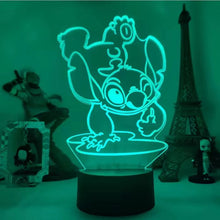 Load image into Gallery viewer, Star Baby Stitch remote control cartoon 3d night light
