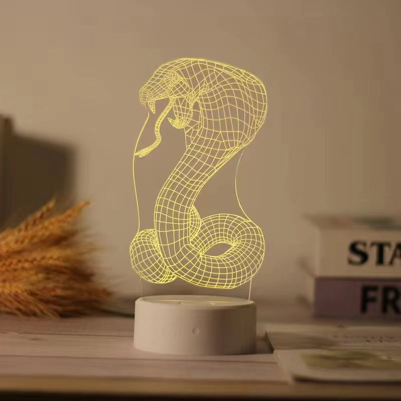 Small night light creative zodiac ornaments