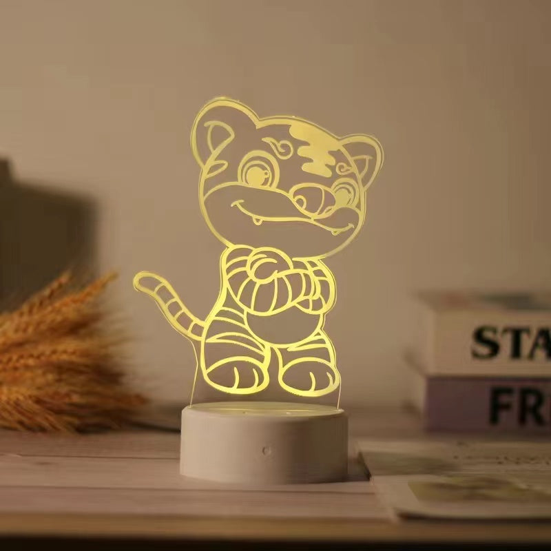 Small night light creative zodiac ornaments