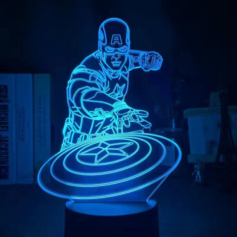 Marvel 3D night light Spider-Man Iron Man Superman night light