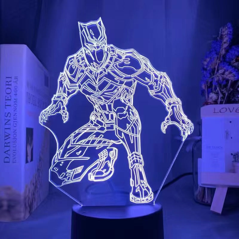 Marvel 3D night light Spider-Man Iron Man Superman night light