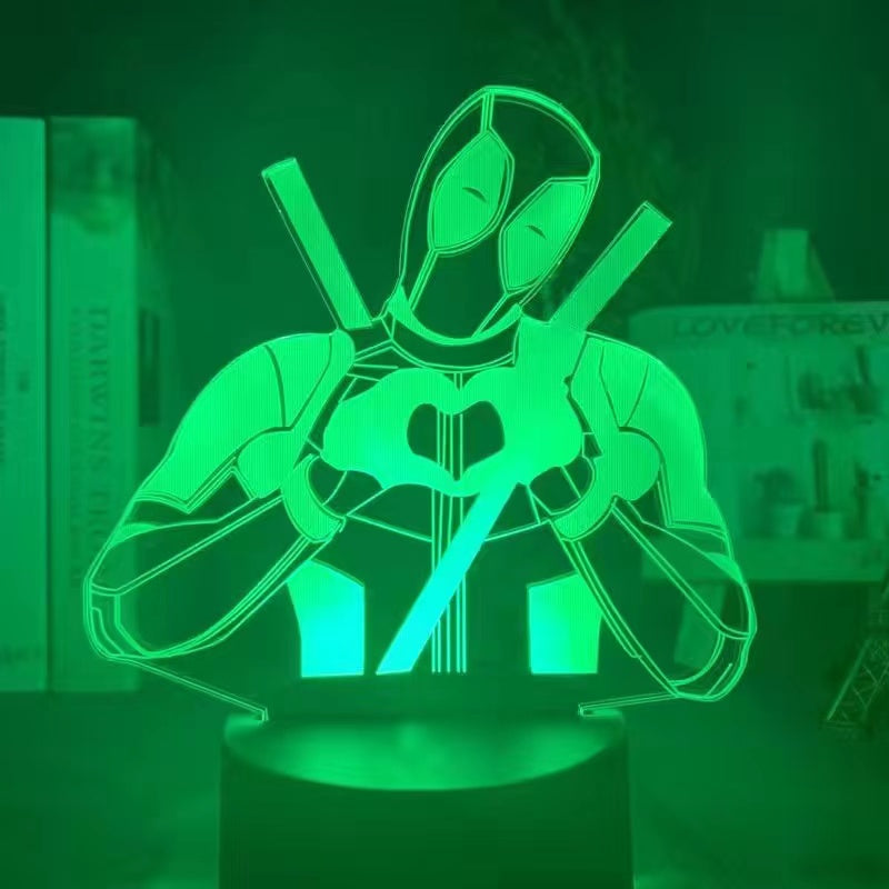 Marvel 3D night light Spider-Man Iron Man Superman night light