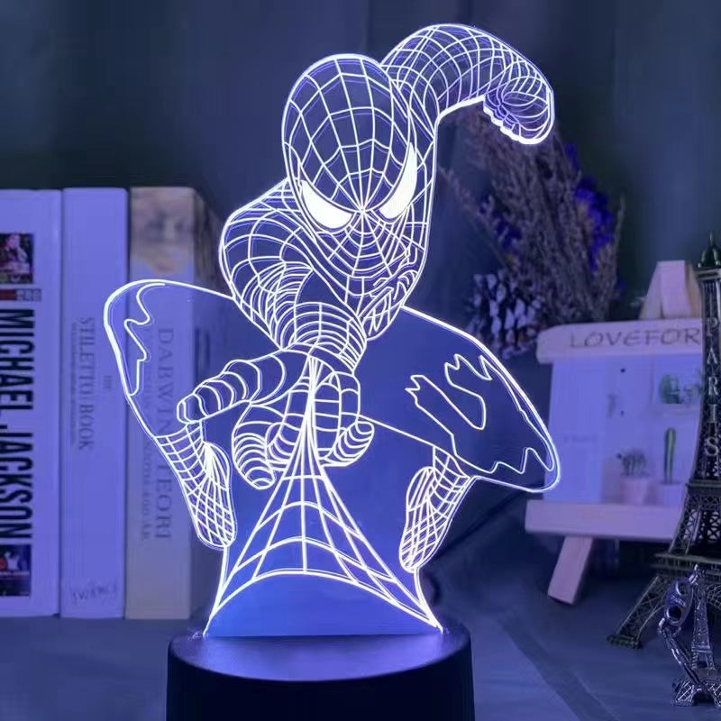 Marvel 3D night light Spider-Man Iron Man Superman night light