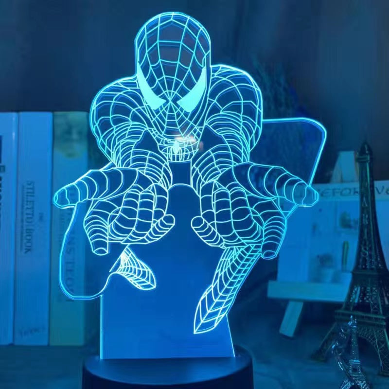 Marvel 3D night light Spider-Man Iron Man Superman night light