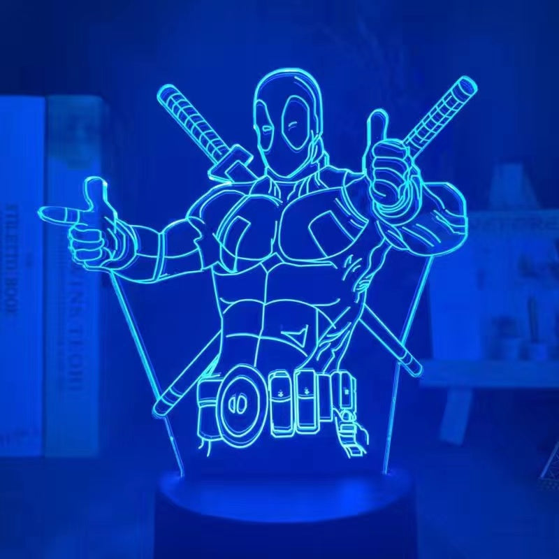 Marvel 3D night light Spider-Man Iron Man Superman night light