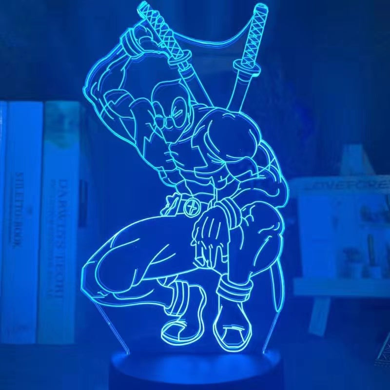 Marvel 3D night light Spider-Man Iron Man Superman night light