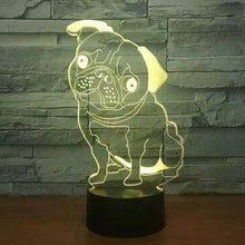 Load image into Gallery viewer, Cute pet series 3D night light cat and dog gobo light
