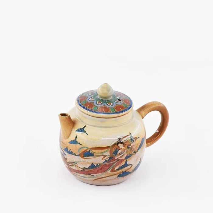 Hand-painted old-fashioned Dunhuang impression flying teapot