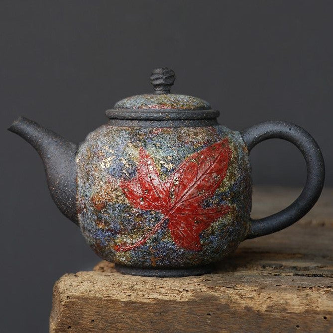 Master Collection----Maple Leaf Rock Mine Handmade Teapot Museum Collection Identical【M555】