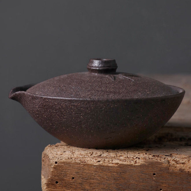 Master Collection----Rock clay handmade bamboo and silk vase jug【M556】