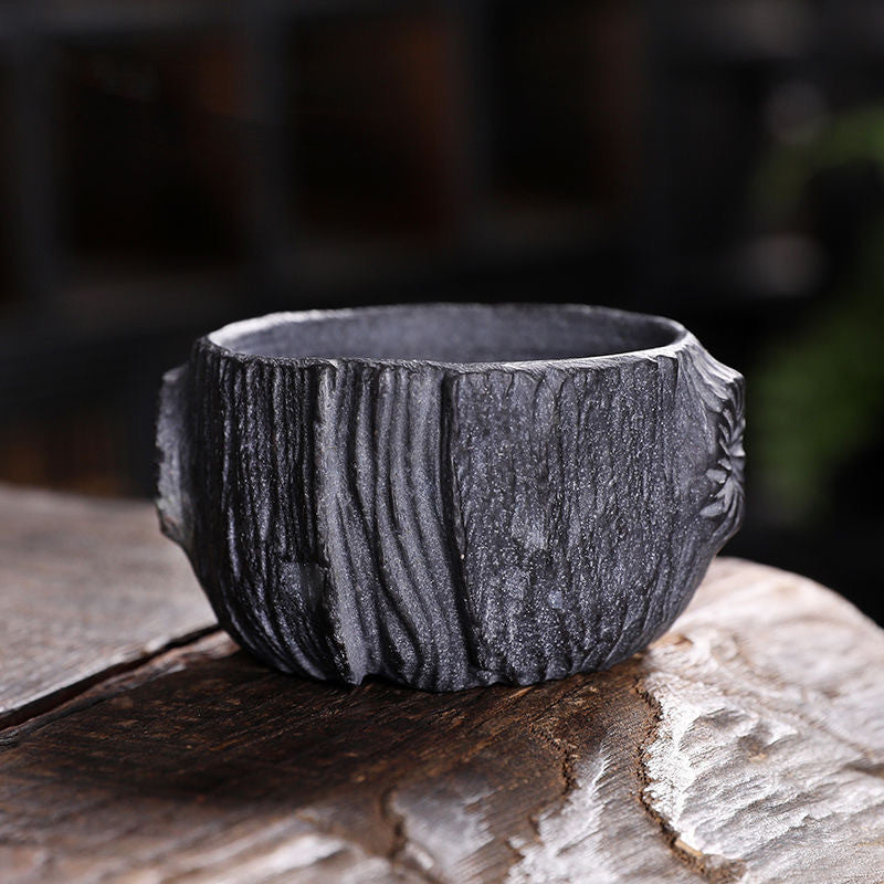 BEMY Master Collection----Natural moraine rock stump Tea cup【M580】