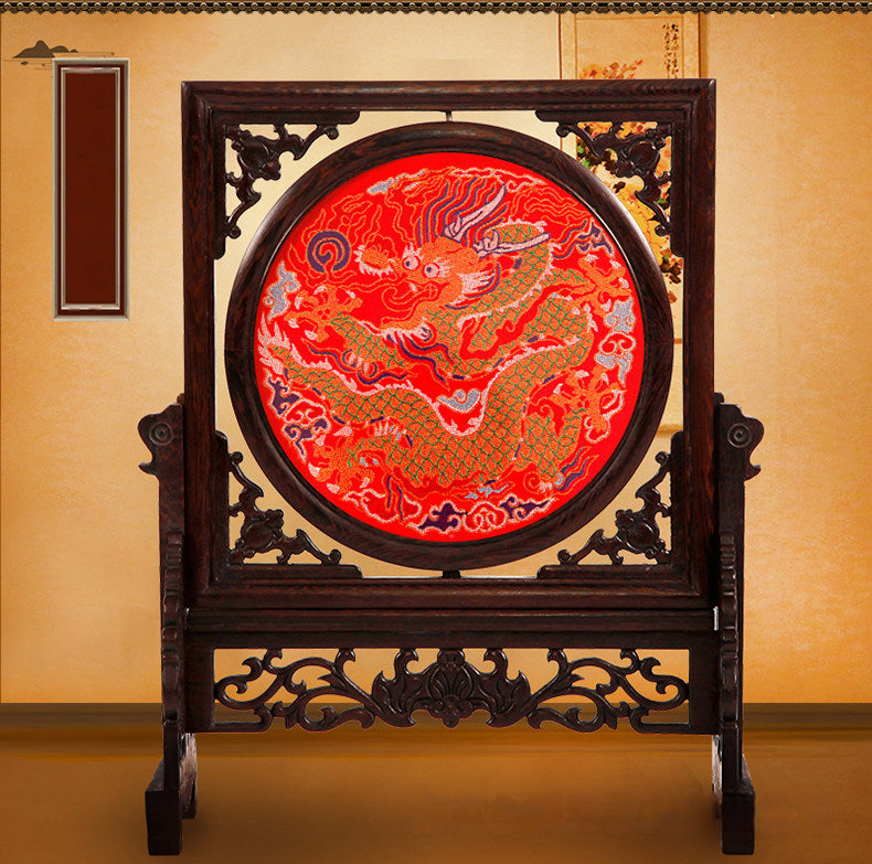 Yunjin hand-embroidered screen ornament