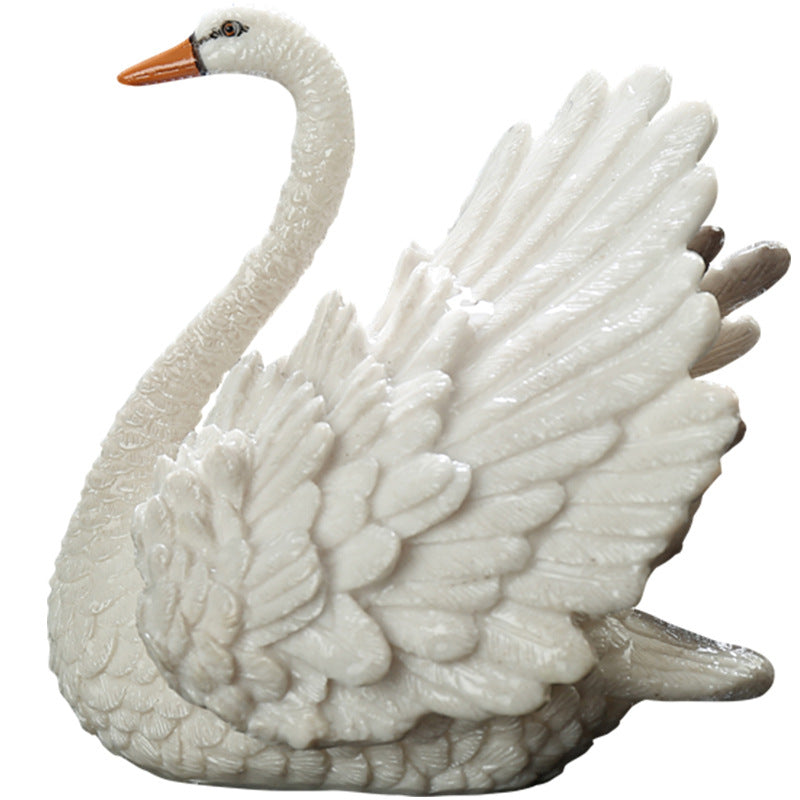 Color changing swan tea pet