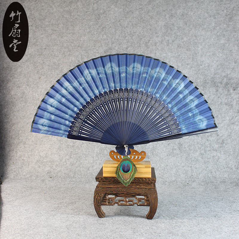 Peacock handmade fan