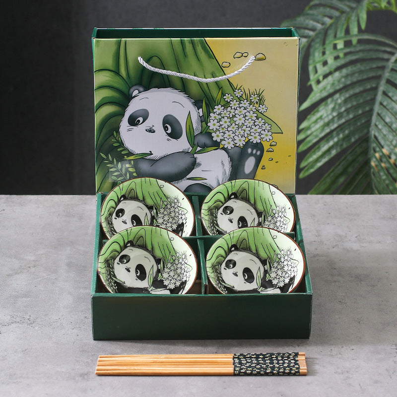 BEMY Creative Panda Porcelain Bowl Set