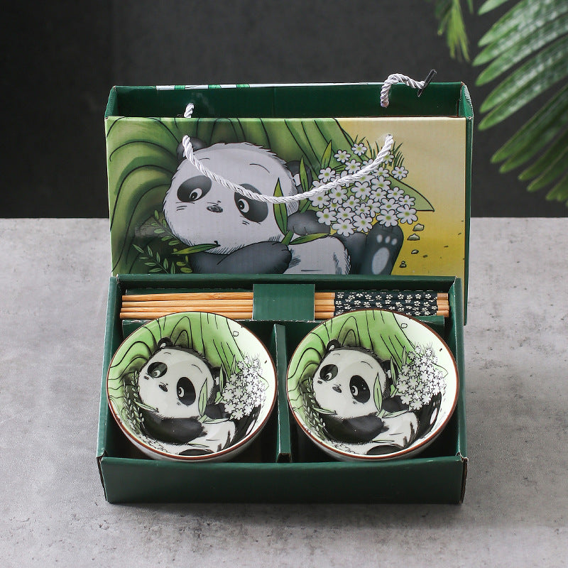 BEMY Creative Panda Porcelain Bowl Set