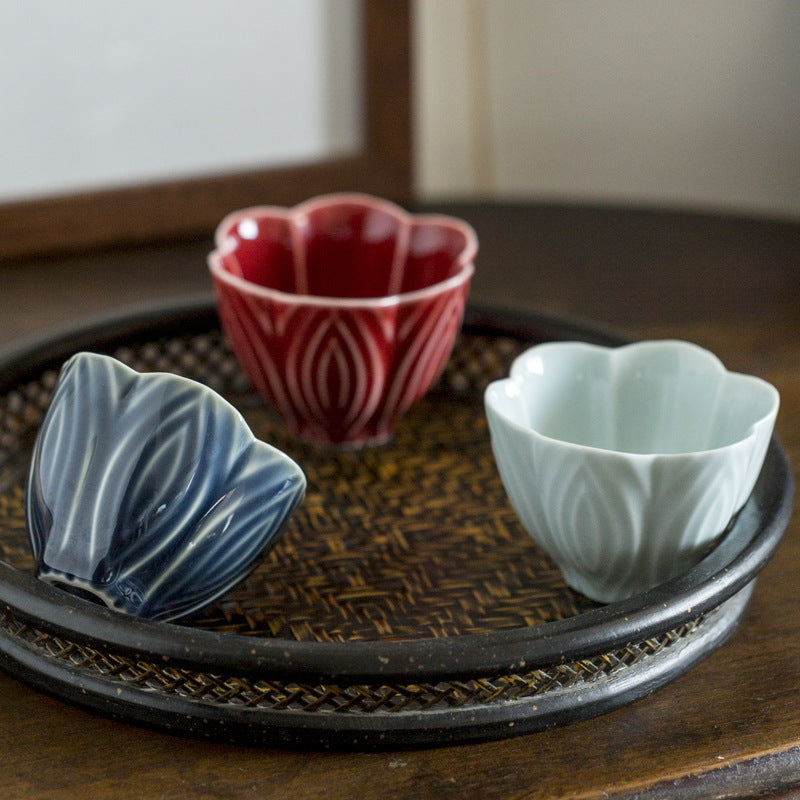 Embossed Magnolia Cup Tea Cup Set