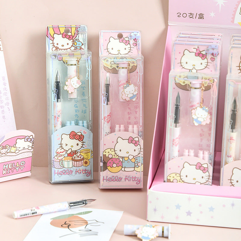 Kitty Replaceable ink Sac Fountain Pen Set