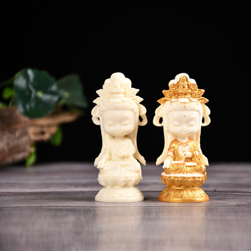 Ivory Fruit Guanyin Bodhisattva Ornament