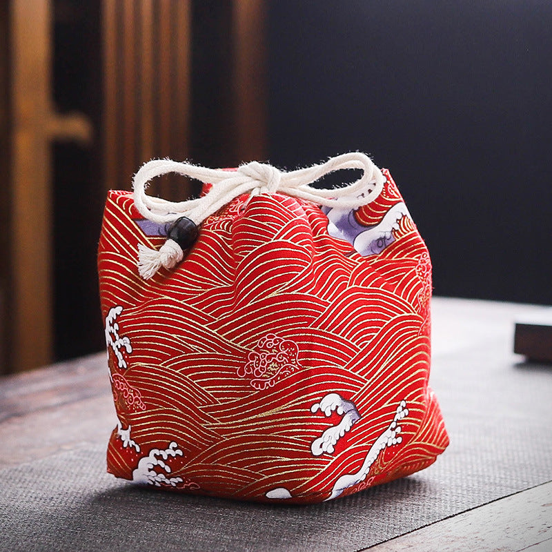 Cotton travel storage Teacup bag