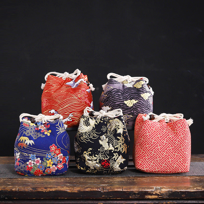 Cotton travel storage Teacup bag