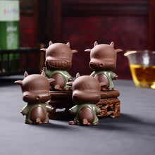 Load image into Gallery viewer, Peeing ox purple clay tea pet
