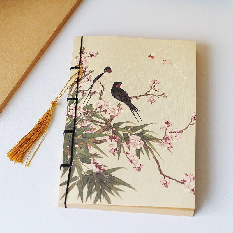 Ancient style thread tassel notebook