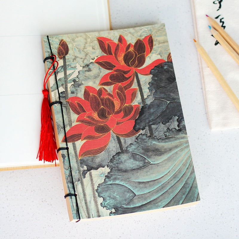 Ancient style thread tassel notebook