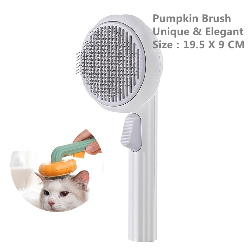 Pumpkin Pet Self Cleaning Slicker Brush