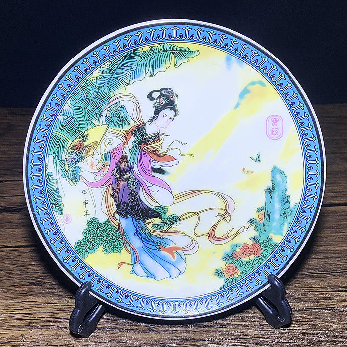 Antique Twelve beauty plate Ornament