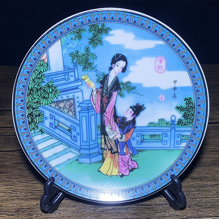 Antique Twelve beauty plate Ornament