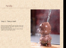 Load image into Gallery viewer, Peeing ox purple clay tea pet
